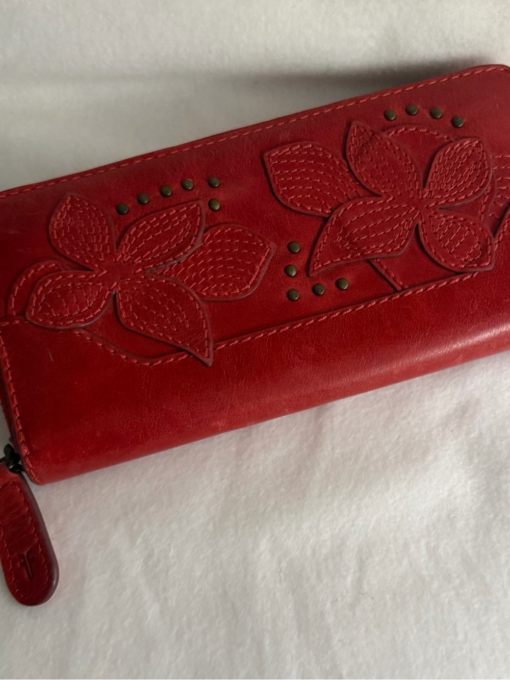 Frye Studded Floral Zip Wallet - Picture 2 of 8